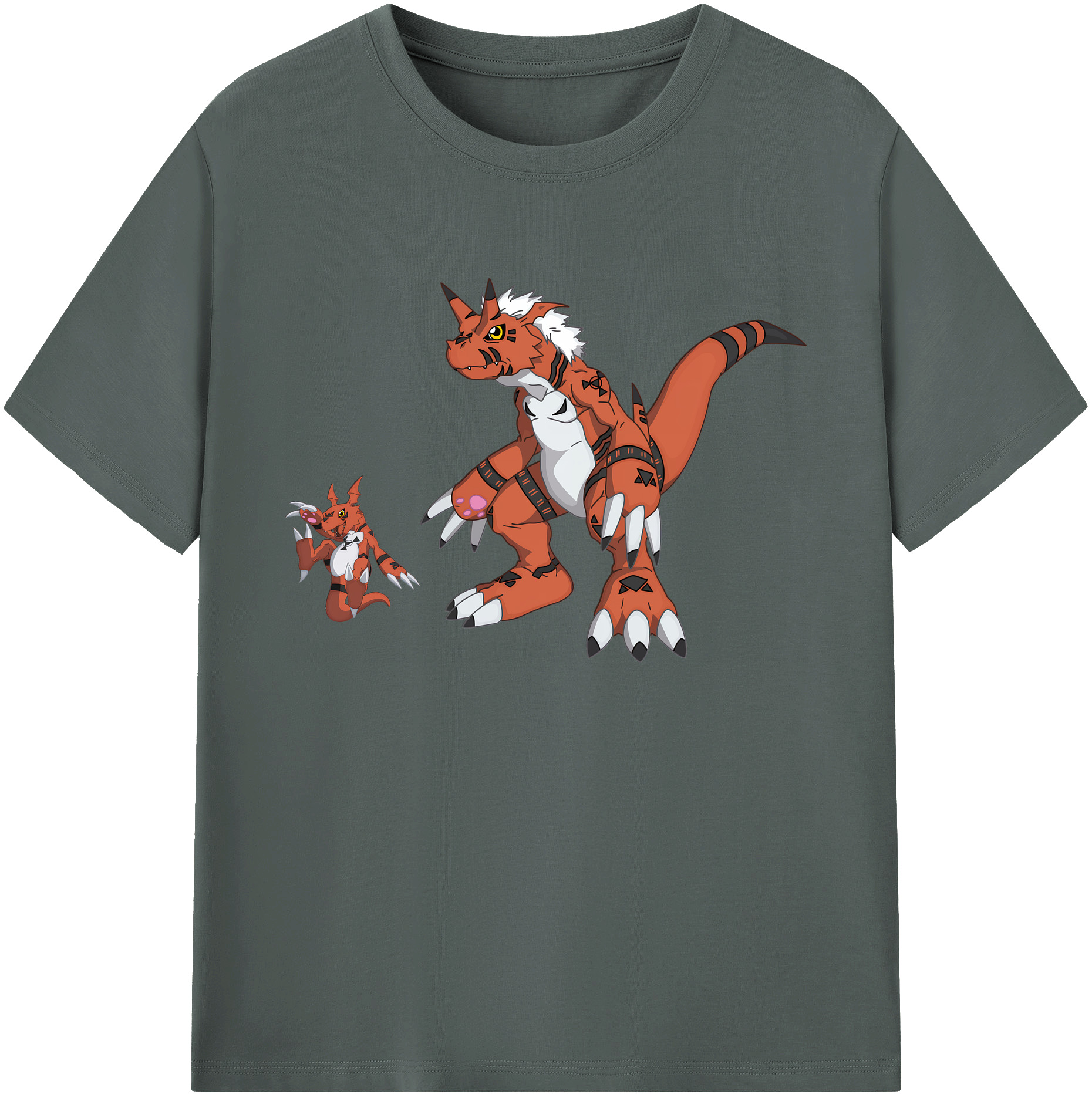 （画像用） Digimon デジタルモンスター/デジモン 綿100％ メンズ半袖Tシャツ｜肌触りやわらか＆通気性